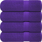 Infinitee Xclusives Luxury 100% Ring-Spun Cotton Bath Towels Set of 4 – Soft by InfiniteeXclusives