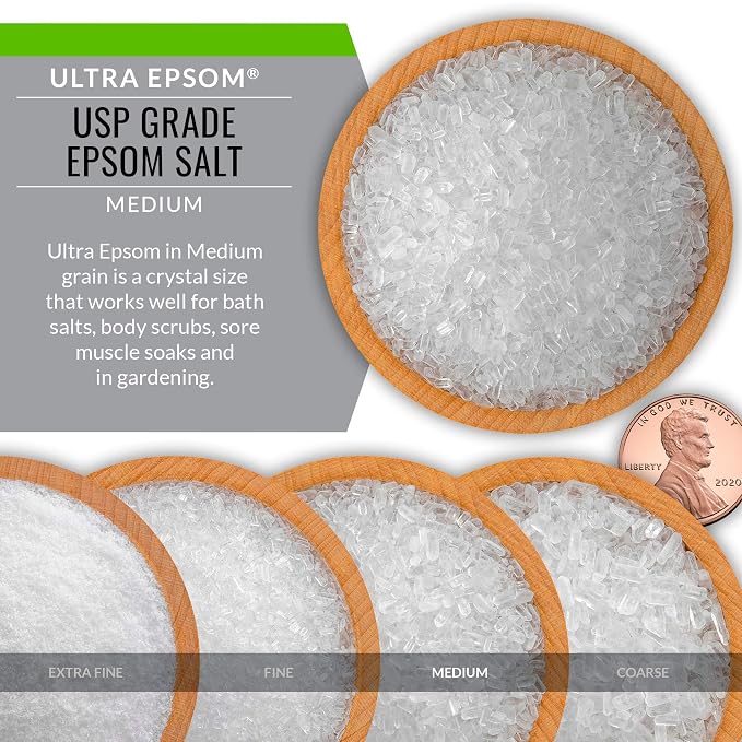 SaltWorks Ultra Epsom Premium Bath Salt, Medium Grain, 2 Pound Bag - Image 6