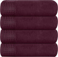 GLAMBURG Ultra Soft 4 Pack Oversized Bath Towel Set 27x54 inches, 100% Cotton by GLAMBURG