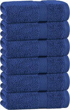 White Classic Navy Hand Towels for Bathroom Cotton Hand Towel Bulk for Gym by WhiteClassic