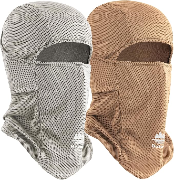 Balaclava Face Mask Sun UV Protection Breathable Full Head Mask by Botack