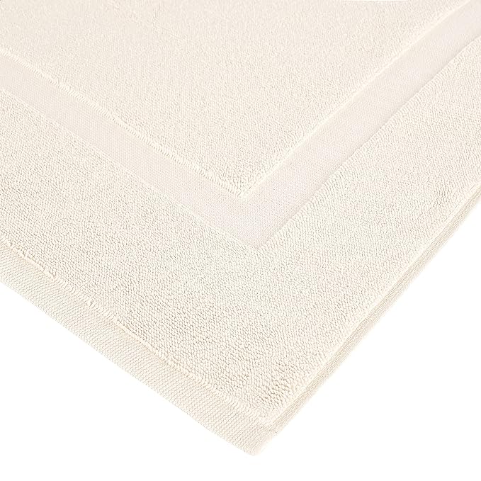 Amazon Basics Banded Bathroom Bath Rug Mat, Machine Washable, Super Absorbent - Image 5