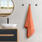 Avalon Towels Orange Bath Towels Set of 4 pcs, 100% Cotton Towel Absorbent and - Image 4