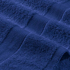 White Classic Navy Blue Hand Towels - Image 8