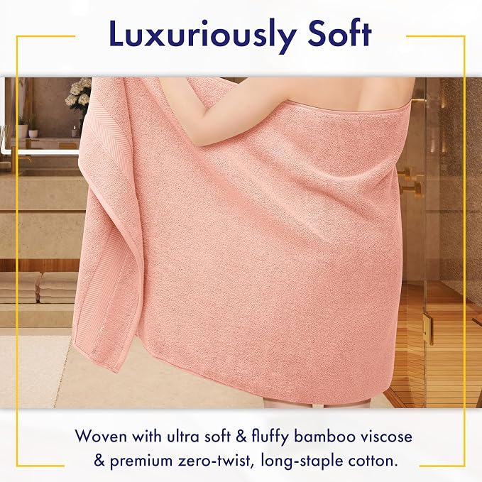 Alusa Home Ultra Soft & Plush Viscose from Bamboo Bath Sheets - Image 2