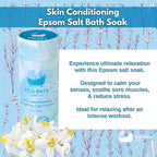 Eco Bath London Skin Conditioning Epsom Salt Bath Soak – Tube 2.2 LB | Made in - Image 2