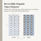 Modern Threads Natural Vine 6-Piece 100% Cotton Towel Set – Yarn Dyed Jacquard - Image 6