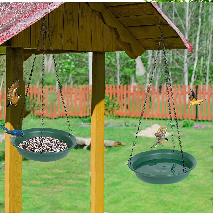 VUWEZ Hanging Bird Feeder & BirdBath - Image 4