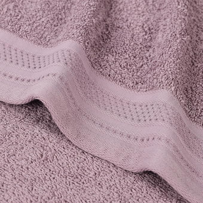 Superior Honeycomb 100% Cotton 500 GSM 12 Piece Bath Towel Set, 6 Washcloths - Image 6