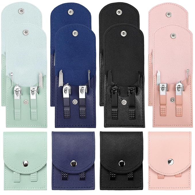 Geosar 12 Sets Manicure Set Bulk Nail Clippers Pedicure Kit Stainless Steel by Geosar