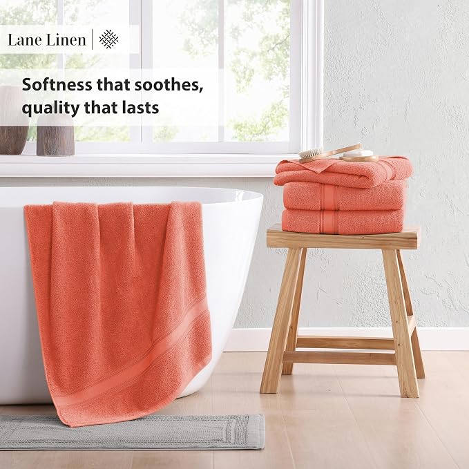 LANE LINEN 100% Cotton Zero Twist, Bath Towels - Image 5