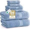 LANE LINEN 100% Cotton Bath Towels 6 Piece Set by LaneLinen