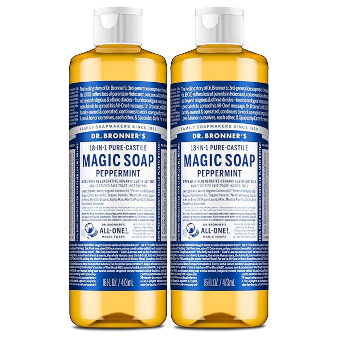 Dr. Bronner's Magic Soap-Pure-Castile Liquid Soap-Regenerative Organic by DrBronners