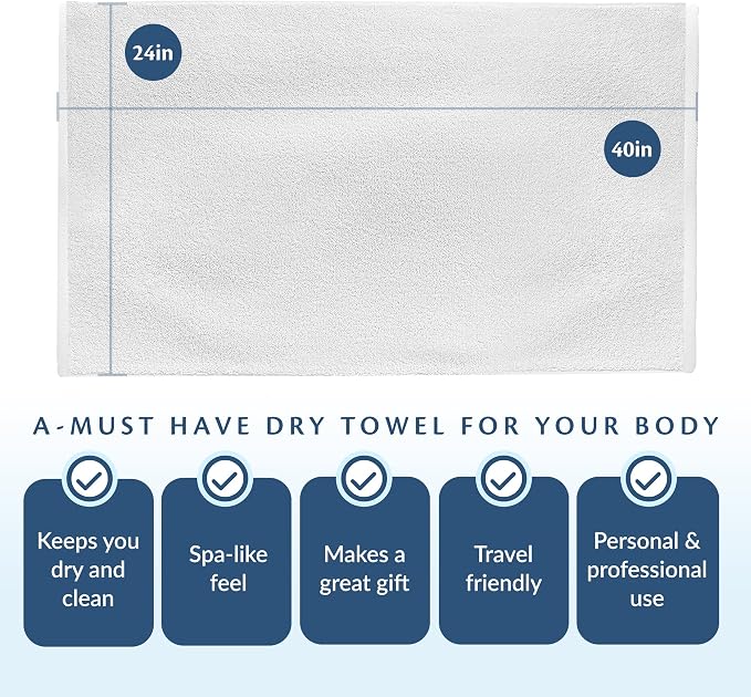 Small and Lightweight Cotton Towels Assorted Pastel Mix 24 x 40 inches Towels - Image 6
