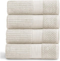 Springtree Home 100% Cotton Bath Towel Set of 4 | Super Soft & Absorbent by SpringtreeHome