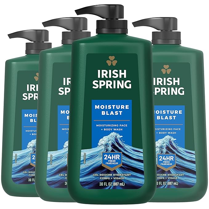 Irish Spring Moisture Blast Body Wash, 30 Oz Pump by IrishSpring