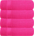 BELZZI Home Ultra Soft 4 Pack Oversized Bath Towel Set 27x54, Cotton Compact by Unknown