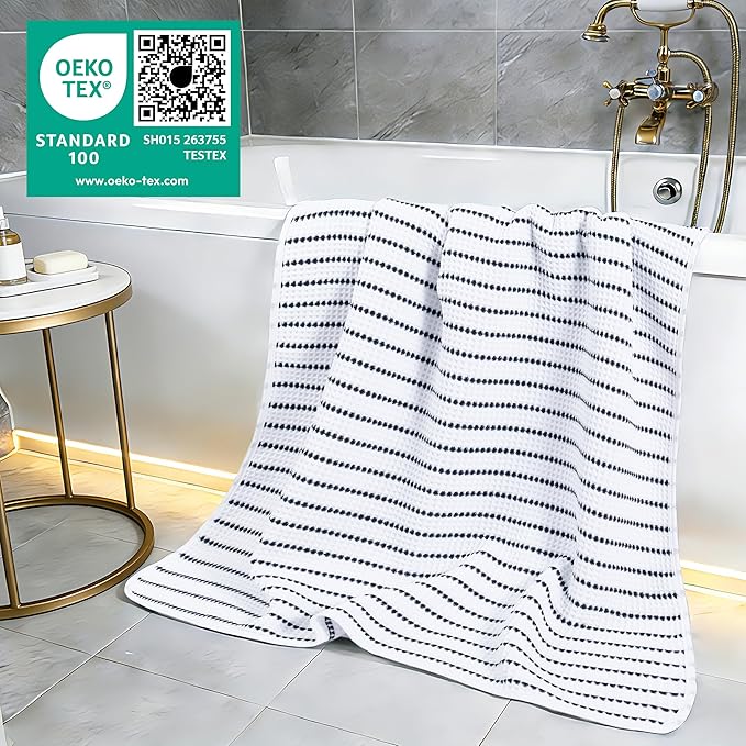 POLYTE 430 GSM Microfiber Oversize Quick Dry Lint Free Bath Towel, 60 x 30 in - Image 5