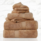 SUPERIOR Egyptian Cotton Pile 6 Piece Towel Set, Includes 2 Bath, 2 Hand - Image 2