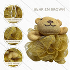 Lovely Animal Design Kids Exfoliating Bath Scrubber Body Scrubber Shower Ball - Image 3