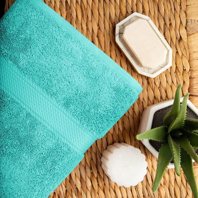 SUPERIOR Egyptian Cotton Pile 10 Piece Towel Set, Includes 2 Bath, 4 Hand - Image 6