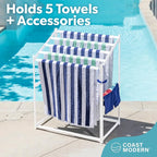 Coast Modern Pool Towel Rack – Choose Your Color - Image 2