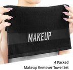 Cotton Paradise Makeup Remover Towels 4 Pack 100% Cotton 12x12 Inch Turkish - Image 4