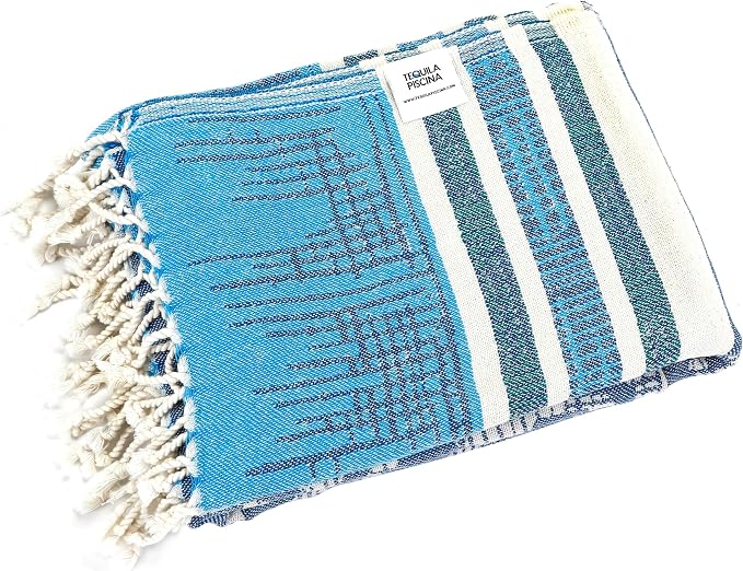 Turkish Bath Towel 100% Cotton, Eco-Friendly Quick Dry Travel Sauna Spa Beach by TEQUILA+PISCINA