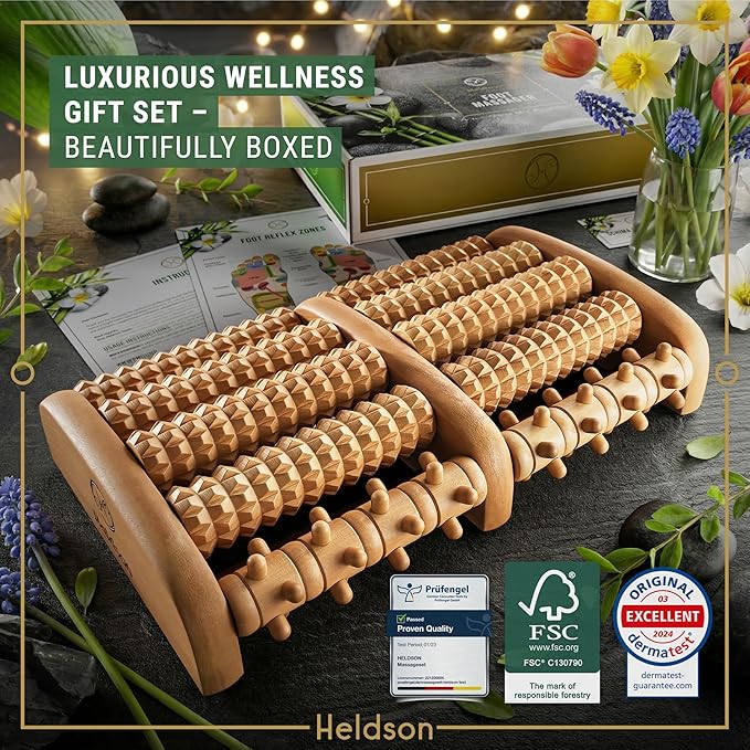 HELDSON® Foot Massager Roller Plantar Fasciitis Pain Relief - Image 2