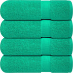 Infinitee Xclusives Luxury 100% Ring-Spun Cotton Bath Towels Set of 4 – Soft by InfiniteeXclusives