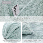 myHomeBody Hair Towel Wrap, Luxury Quick Drying Turban, Ultra Soft Absorbent - Image 5