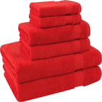 Cotton Paradise 6 Piece Towel Set, 100% Cotton Soft Absorbent Turkish Towels - Image 5