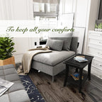Bamboo Shower Bench Inside Shower Stool - Image 6