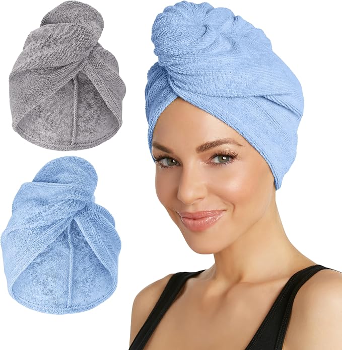 Turbie Twist 2-Pack Microfiber Hair Towel by TurbieTwist
