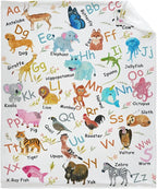 Animal Fruit Flannel Fleece Blanket Throw Couch Microfiber Soft Cozy by DOREALA