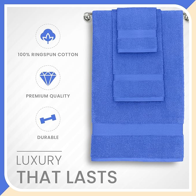 Martex 6-Piece 100% Ringspun Cotton Towel Set | Quick Dry | Super Absorbent & - Image 4