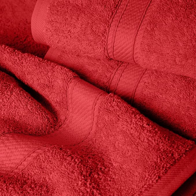 SUPERIOR Egyptian Cotton Pile 6 Piece Towel Set, Includes 2 Bath, 2 Hand - Image 3