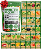 32 Heirloom Vegetable and Fruit Seeds by HOMEGROWN