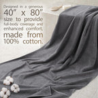 Cotton Paradise 100% Cotton 40x80 Oversized Bath Sheet, Extra Large Turkish - Image 2