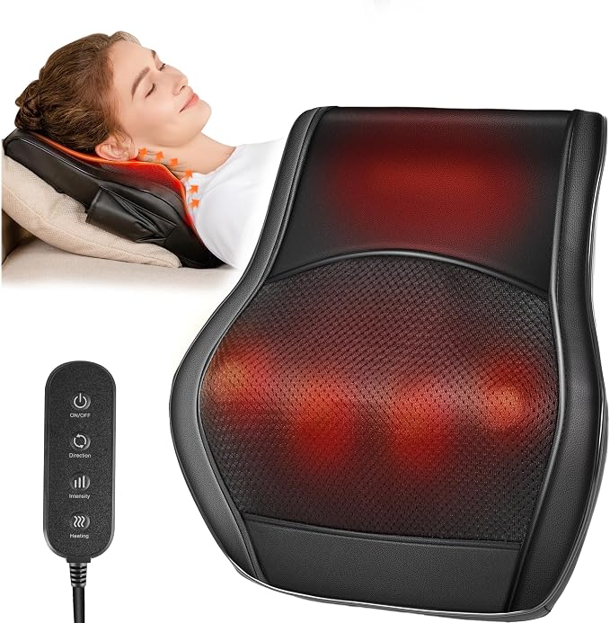 Brelley Neck and Back Massager for Pain Relief Deep Tissue by GrowwithYourKids