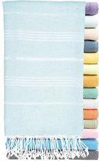 Ray Silver Turkish Beach Towel – 100% Cotton 40x71 Quick Dry Oversized Sand by RaySilver