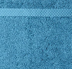 Amazon Basics 8-Pack Lightweight Quick-Dry Hand Towels, 100% Cotton, Lake Blue - Image 3