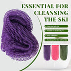 African Net Sponge Authentic, 3 Pieces Exfoliating Scrubber Bath Sponge - Image 4