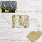 Classic Natural Sisal Bath Spa Shower Scrubber Sponge Fiber Glove Mitt Soften - Image 2