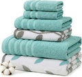 Modern Threads Natural Vine 6-Piece 100% Cotton Towel Set – Yarn Dyed Jacquard by ModernThreads