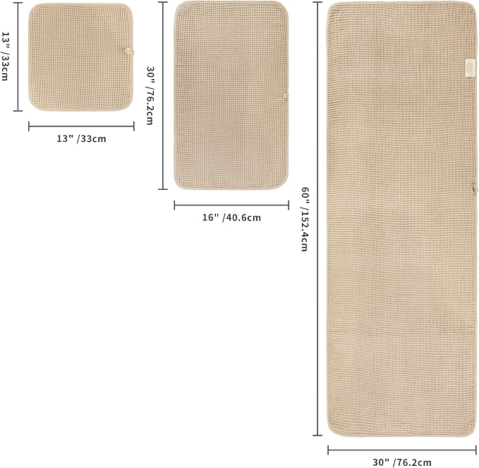 POLYTE 430 GSM Microfiber Quick Dry Lint Free Oversize Bath Towel Set, 6 Piece - Image 2