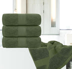 White Classic Luxury 4-Piece Large Bathroom Towel Set - Image 7
