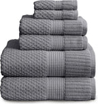 NY Loft 100% Cotton Towel Set 6 Piece | Super Soft & Absorbent Quick-Dry 2 Bath by NYLoft
