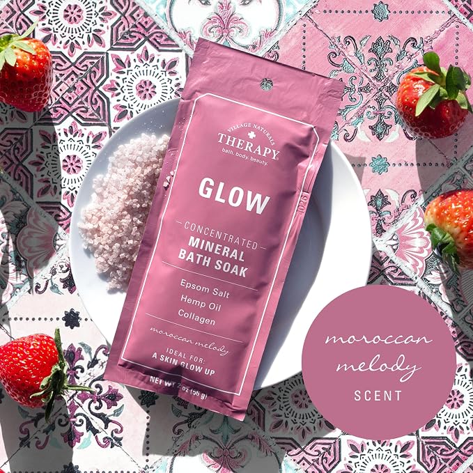 Village Naturals Therapy Glow Concentrated Mineral Bath Soak, Moroccan Melody - Image 3