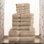 Superior Egyptian Cotton Pile 10 Piece Towel Set, Includes 2 Bath, 4 Hand - Image 2